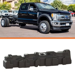 Ford Cab & Chassis Fuel Tank - Titan Fuel Tanks - XL Mid-Ship 54 Gallon - Black - `17-`24